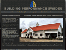 Tablet Screenshot of buildingperformancesweden.com